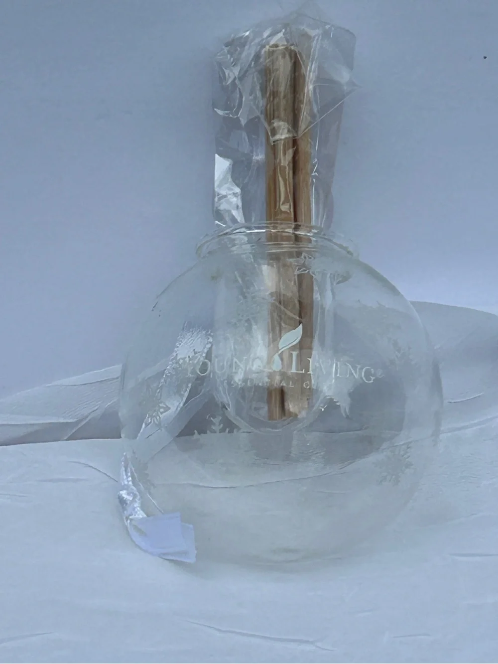 Young Living Clear Glass Reed Diffuser Ornament